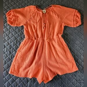 Knox Rose Peach Romper XXL